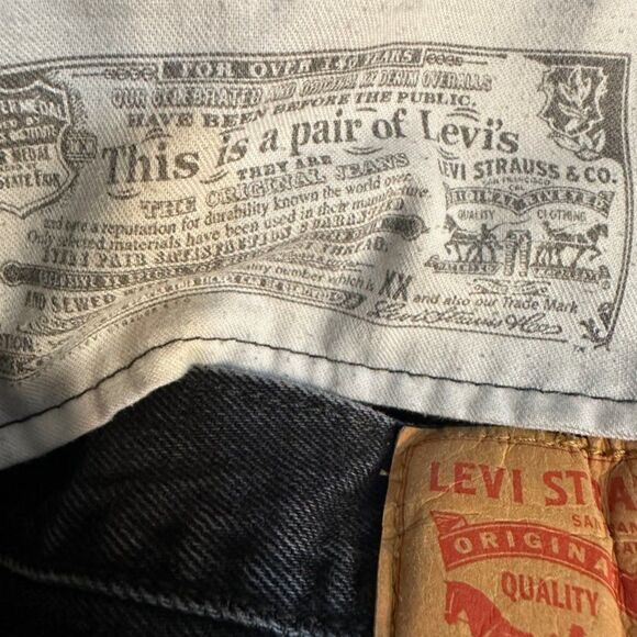 Levi’s 501 Black Jeans Waist 36 Inseam 28 inches - Picture 11 of 16